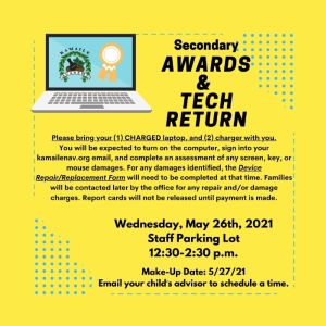 Secondary Tech Return & Awards Event